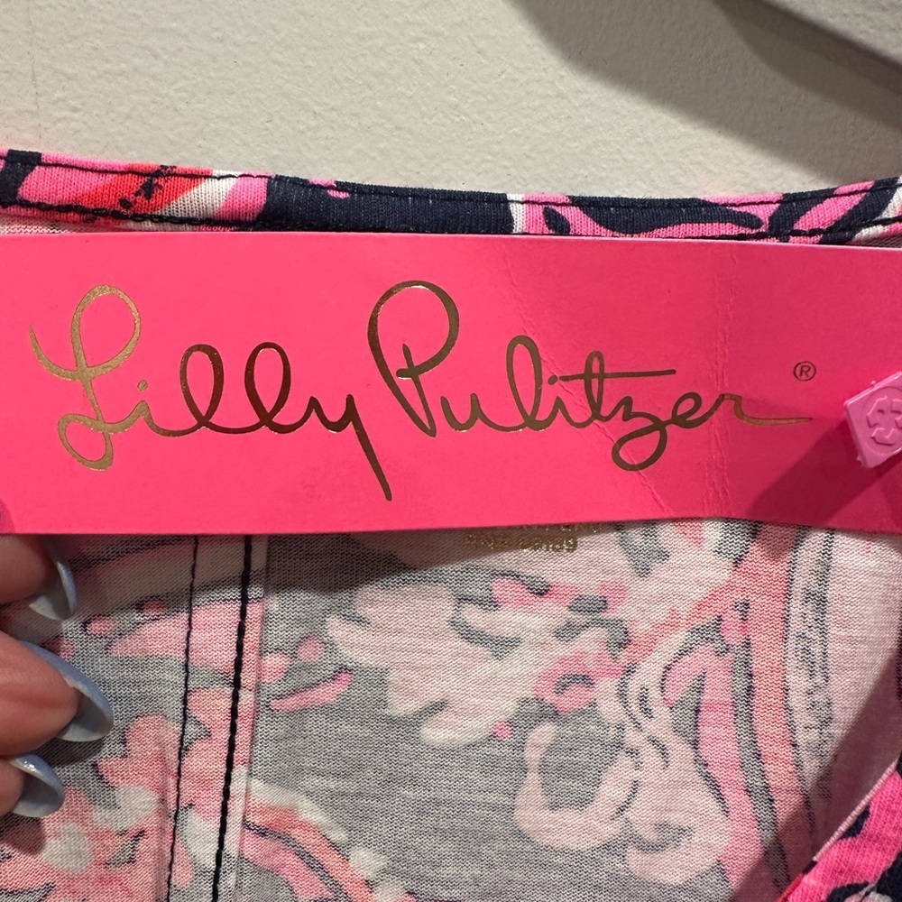 Lilly Pulitzer 100% cotton Aleece Floral Dress - Picture 5 of 8